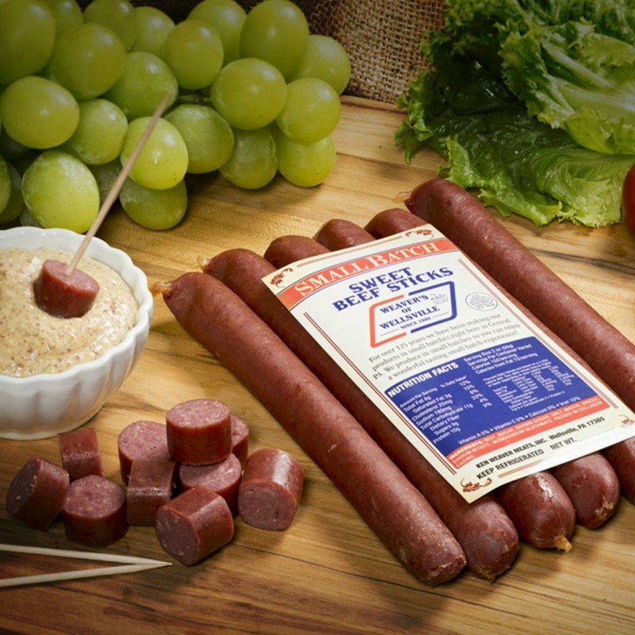 Foods Weaver's of Wellsville Sausages | Small Batch Beef Sticks - Choose Your Own 4 Pack