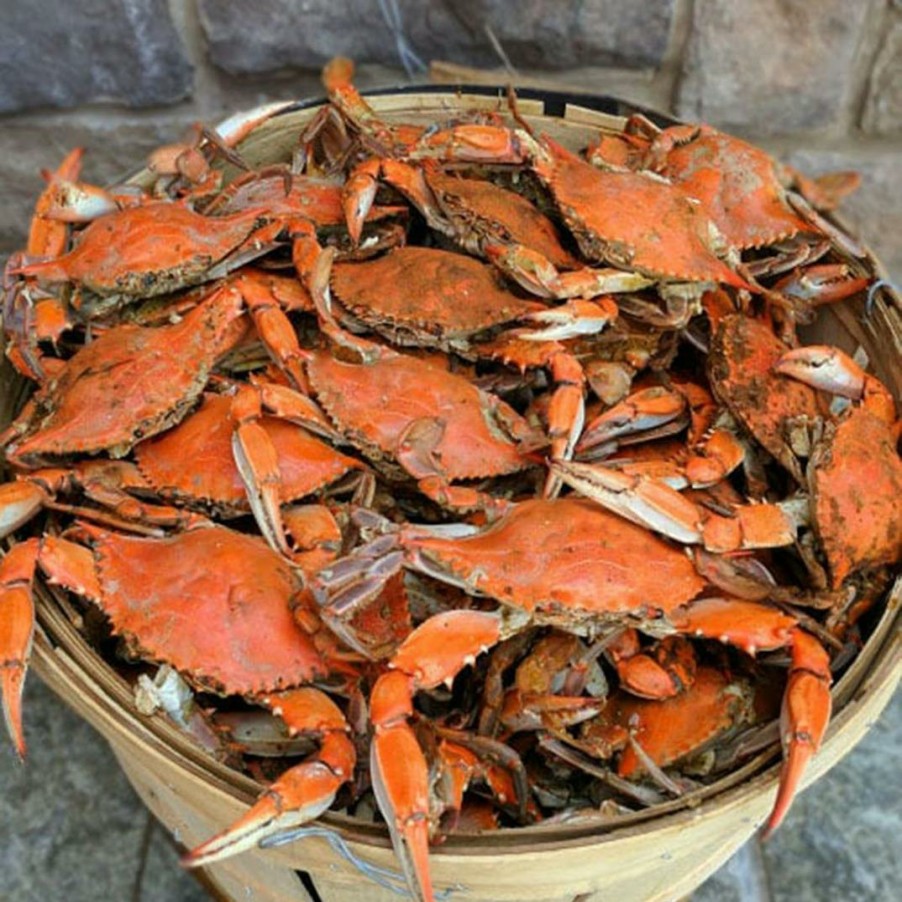 Foods Cameron's Seafood Crab | Standard Male Maryland Blue Crabs - 1/2 Bushel