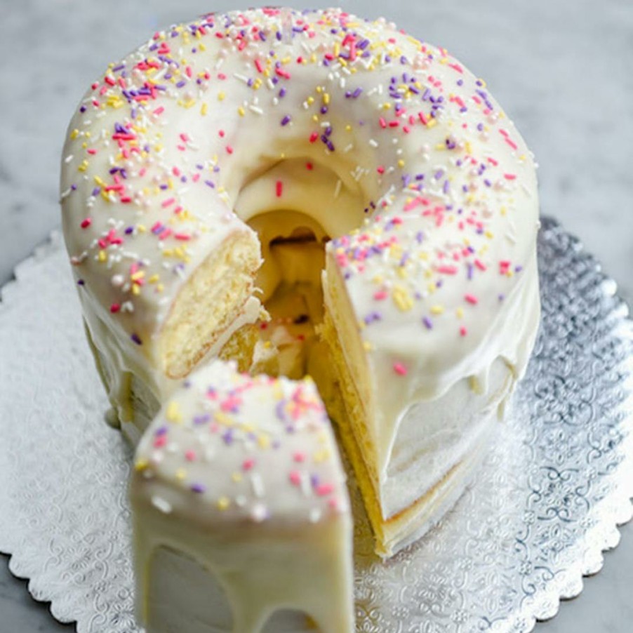 Foods Angel Food Bakery Cakes | Vanilla Jumbo Donut Cake