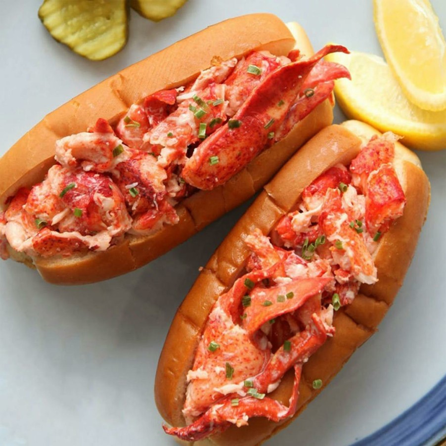 Foods Hancock Gourmet Lobster Co. Lobster | Maine Lobster Roll Kit - 8 Pack