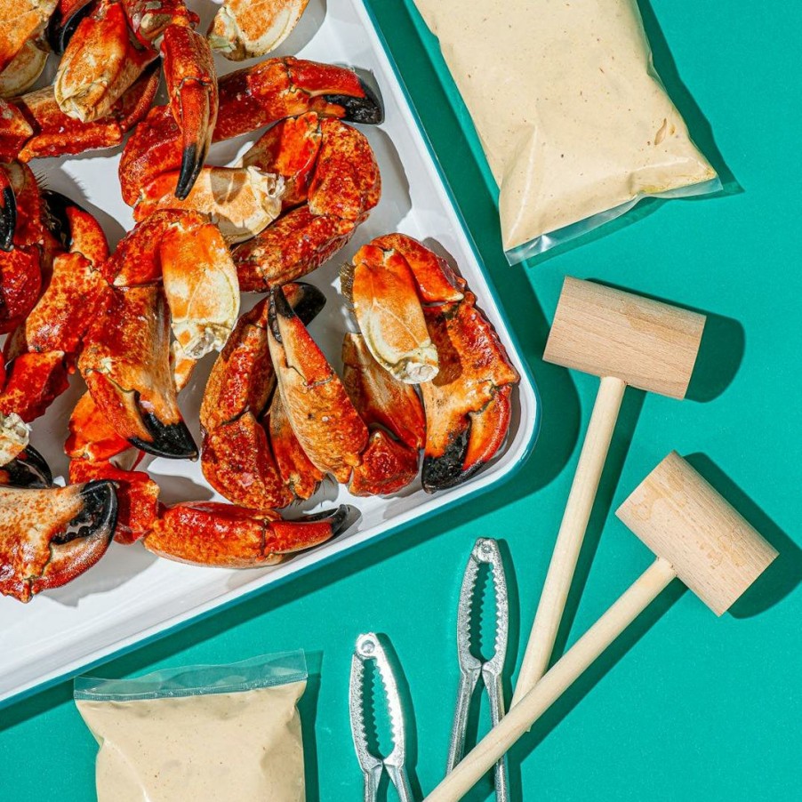 Foods Santa Barbara Stone Crab Co. Crab | Pacific Red Stone Crab Party Pack - 15 Lbs