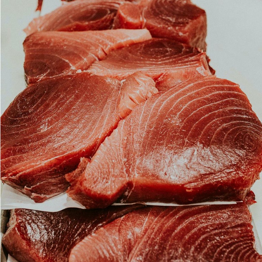 Foods Pike Place Fish Market Fish | Tuna (Ahi) - Yellowfin, Hawaii, Wild, 1 Lb