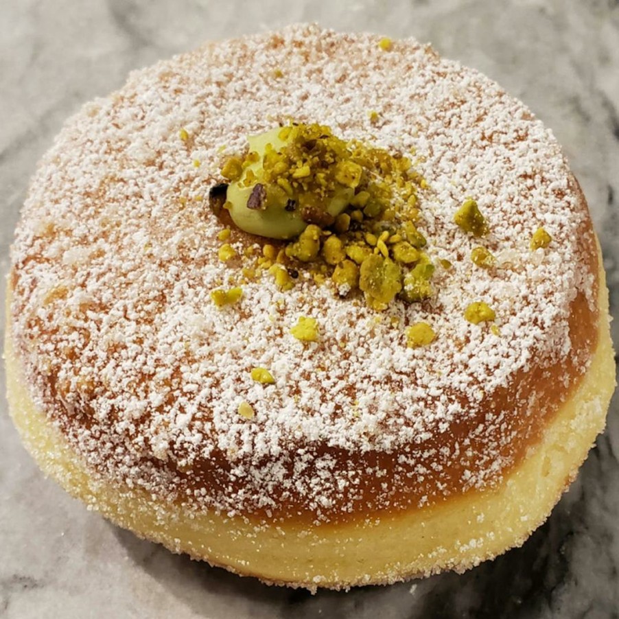 Foods Angelina Bakery Doughnuts | Pistachio Bomboloni - 8 Pack