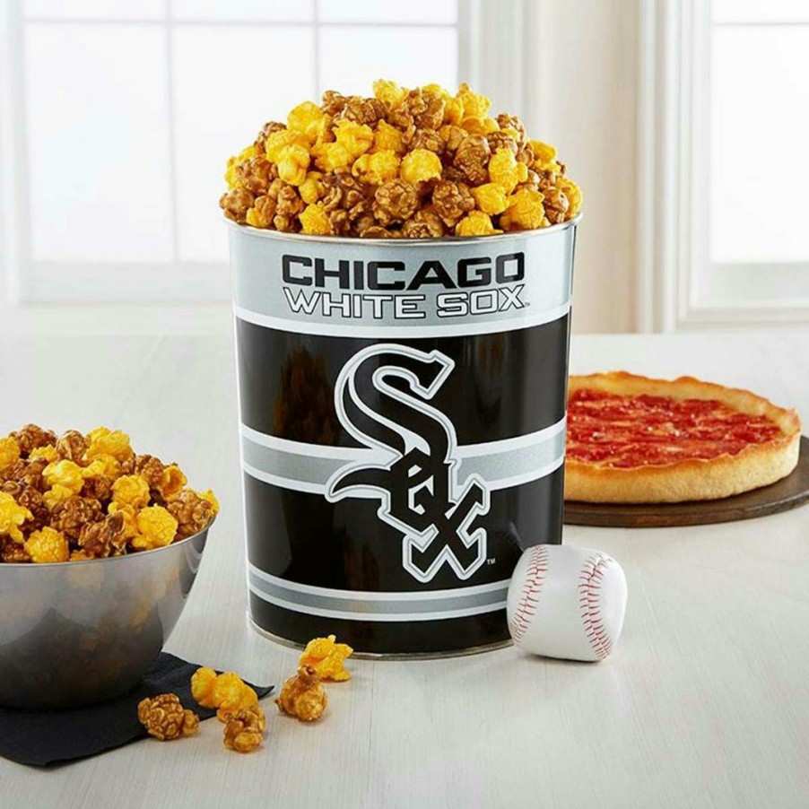 Foods Lou Malnati's Pizza Chicago Deep Dish Pizza | 2 Lou Malnati'S Deep Dish Pizzas + Garrett Popcorn Chicago White Sox Classic Tin