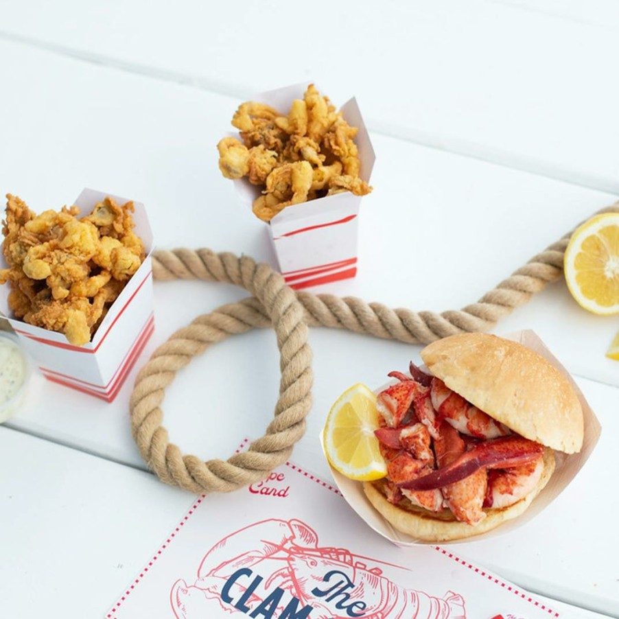 Foods The Clam Shack Lobster | Maine Lobster Roll Kit - 4 Pack + Fried Clams