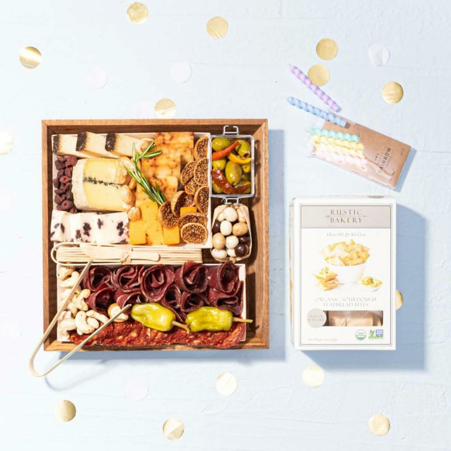 Foods CheeseBoarder Charcuterie | Birthday Bundle Ciccetti Cheese & Charcuterie Board For 3-4