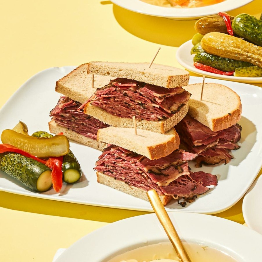 Foods 2nd Ave Deli Iconic Sandwiches | Kosher Pastrami Sandwich Kit For 6-8