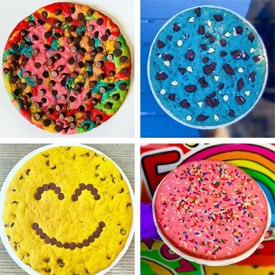 Foods Baked in Color Chocolate Chip Cookies | Cookie Cake - Choose Your Own