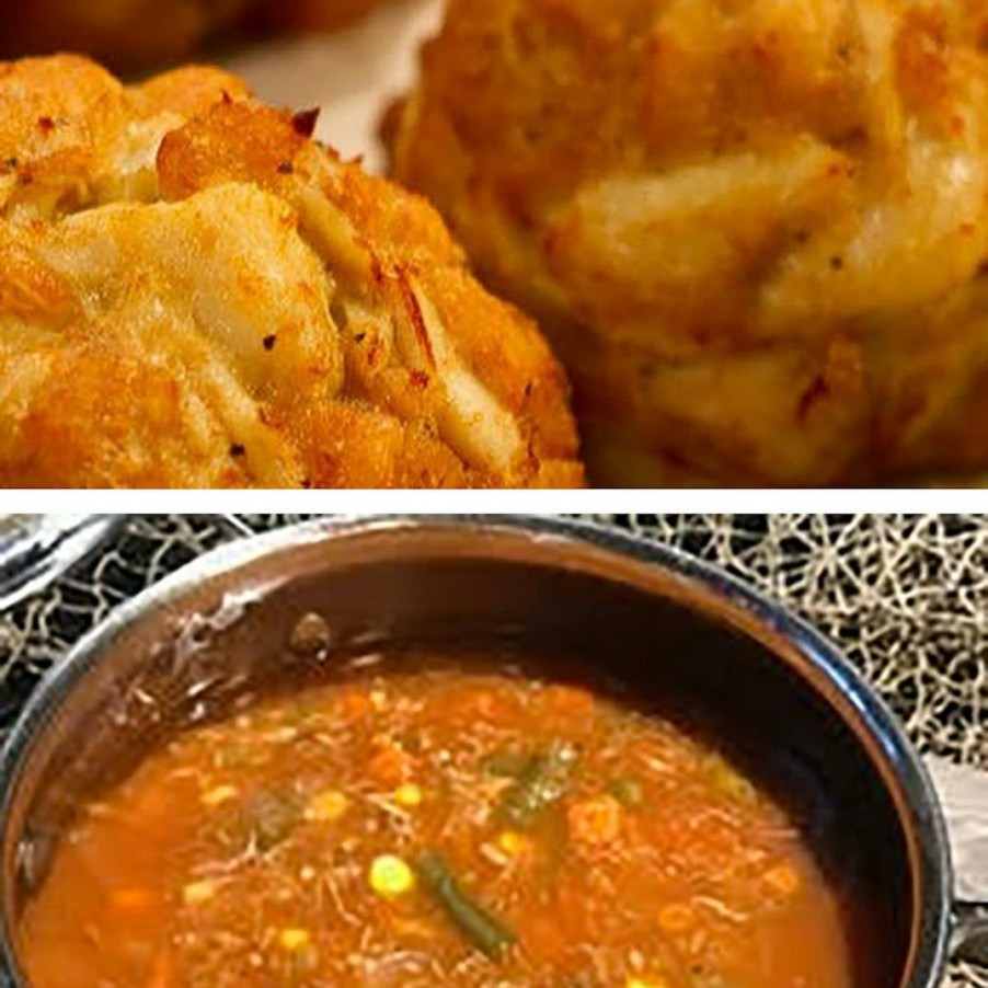 Foods Faidley Seafood Crab | Jumbo Lump Crab Cakes + Crab Soup - 4 Pack