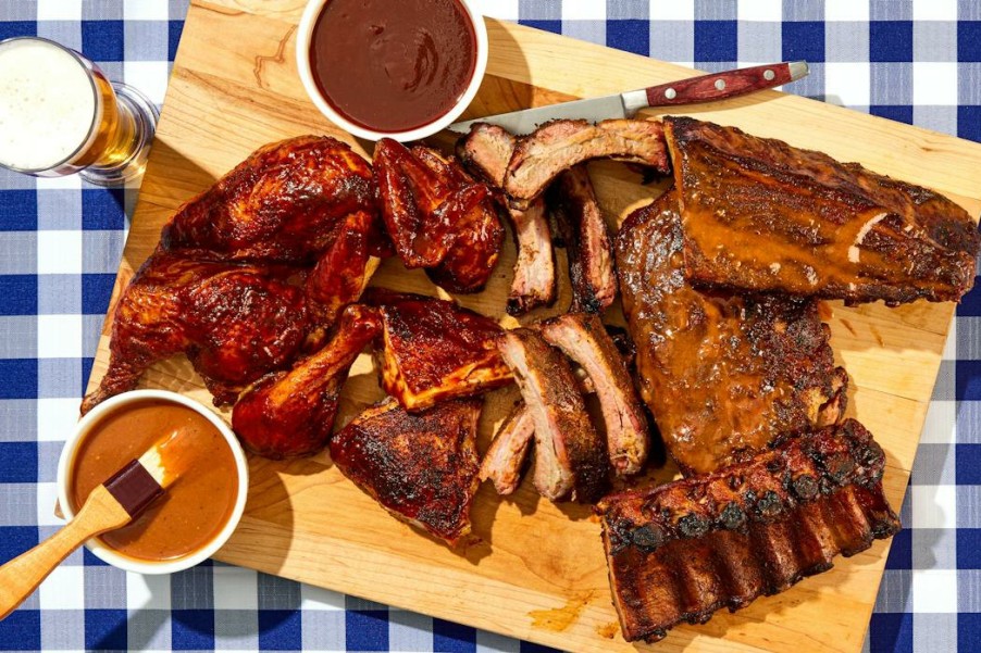 Foods Blue Smoke Ribs | Blue Smoke Baby Back Ribs + Backyard Barbecue Chicken Combo