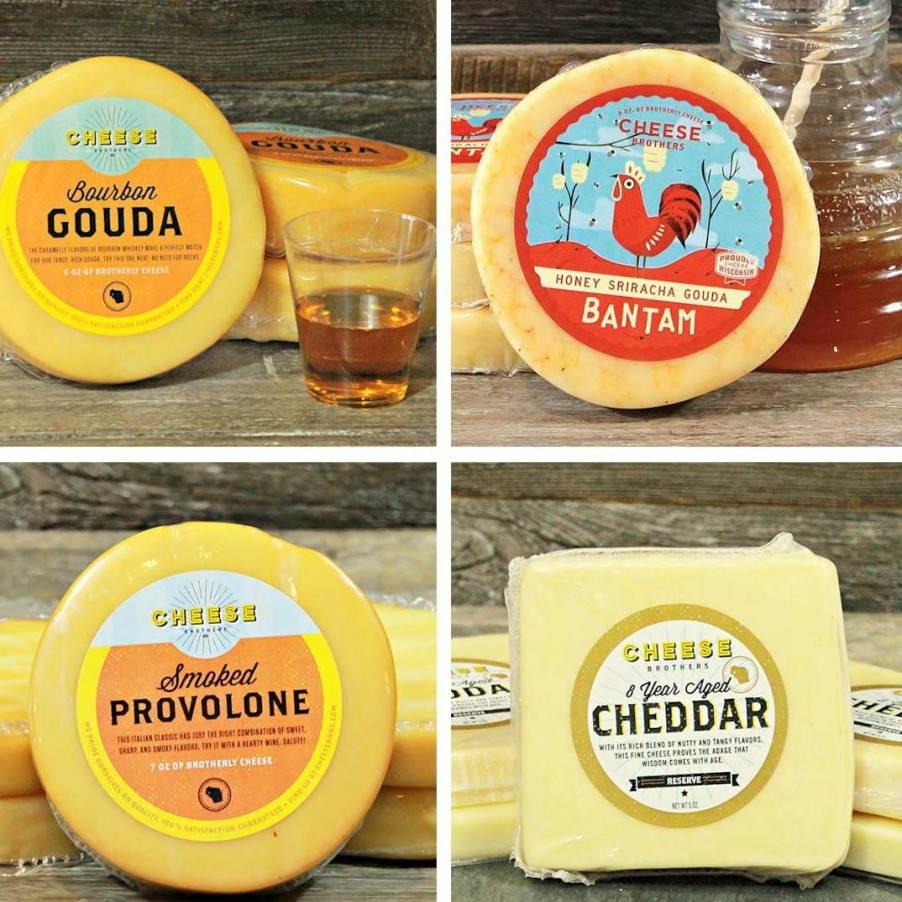 Foods Gastros Craft Meats Cheese | Wisconsin Cheese Sampler - 4 Pack