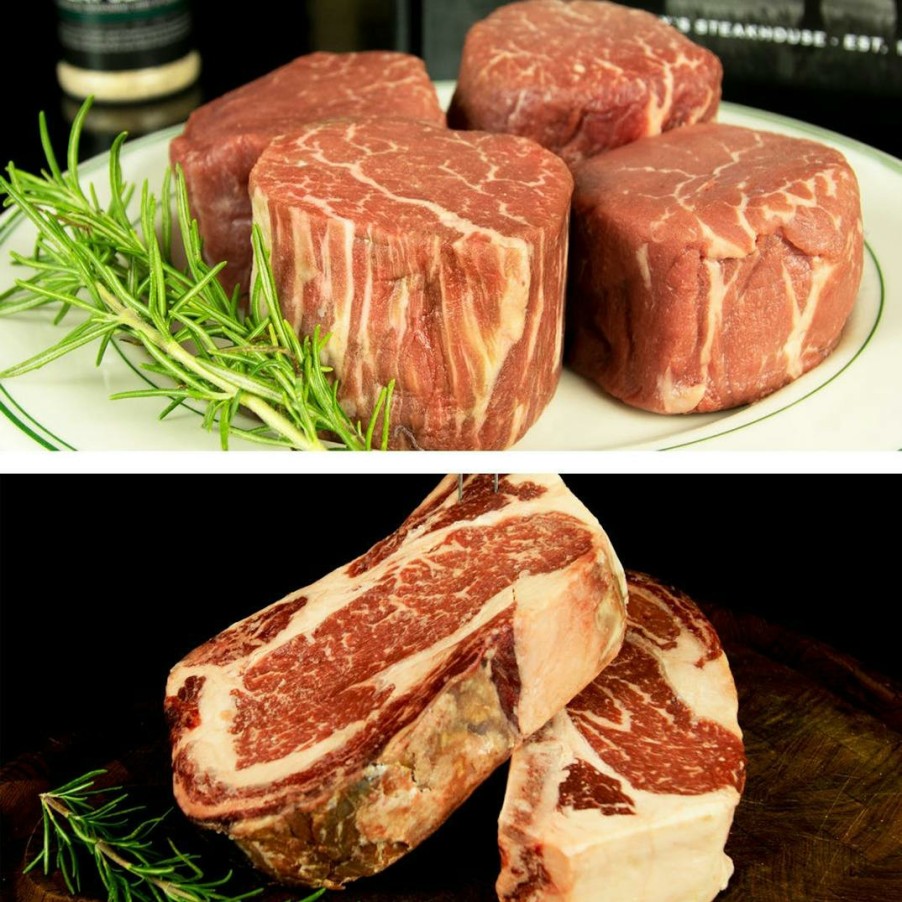 Foods Manny's Steakhouse Steaks | 2 Dry-Aged Bone In Ribeyes + 4 Filets