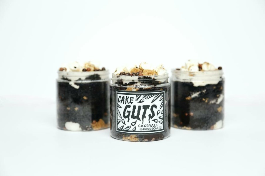 Foods Cades Cakes Cake Jars | S'Mores Cake Guts