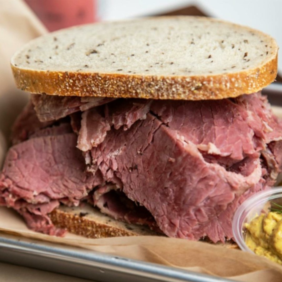 Foods The Borscht Belt Delicatessen Pastrami Sandwiches | Sandwich Kit + Matzo Ball Soup For 4-6