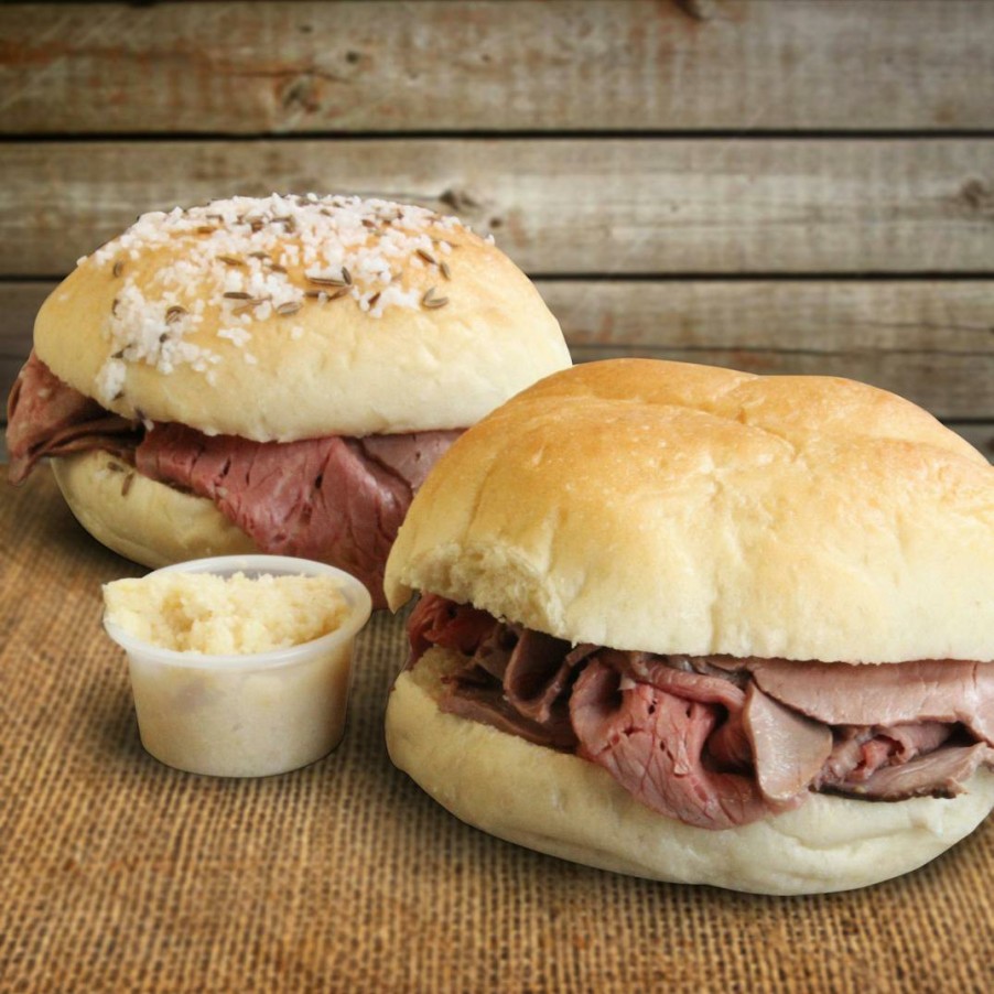 Foods Anderson's Frozen Custard Beef | Beef On Weck Sandwich Kit - 4 Pack