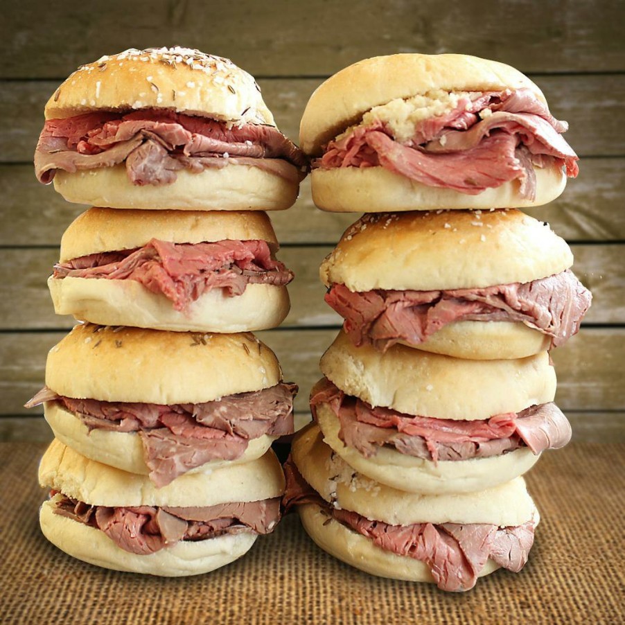 Foods Anderson's Frozen Custard Beef | Beef On Weck Sandwich Kit - 4 Pack