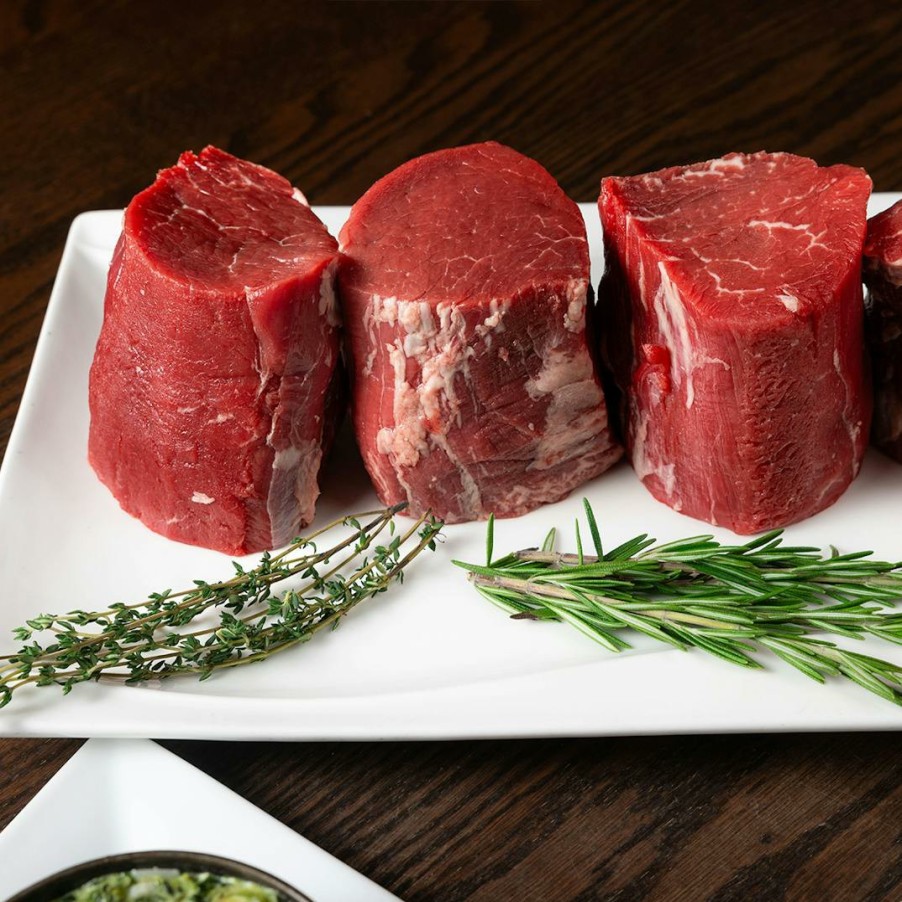 Foods Old Homestead Steakhouse Steaks | Prime Super Trimmed Filet + Sides Dinner Kit For 4