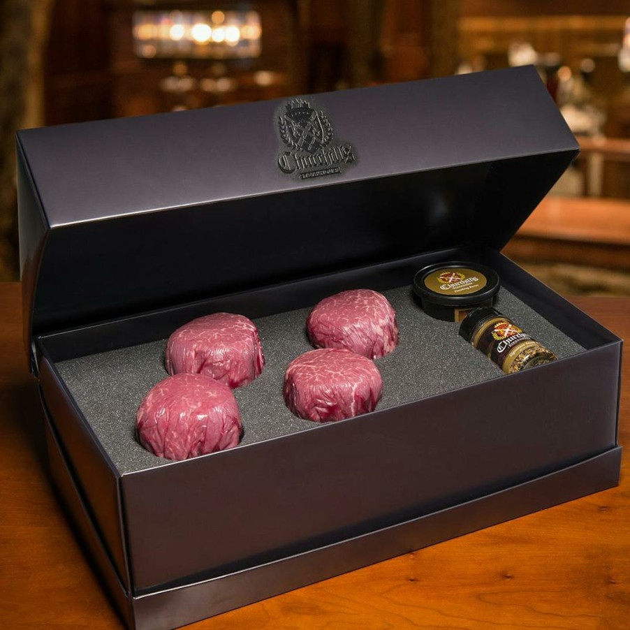 Foods Churchill's Steakhouse Steaks | Filet Mignon Prime Filet Gift Box