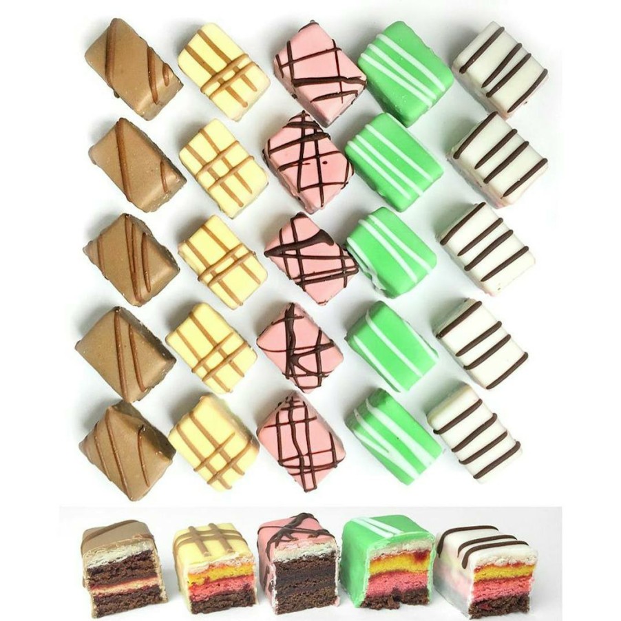 Foods Charm City Kosher Pastries | Kosher Deluxe Petit Fours - 48 Pack