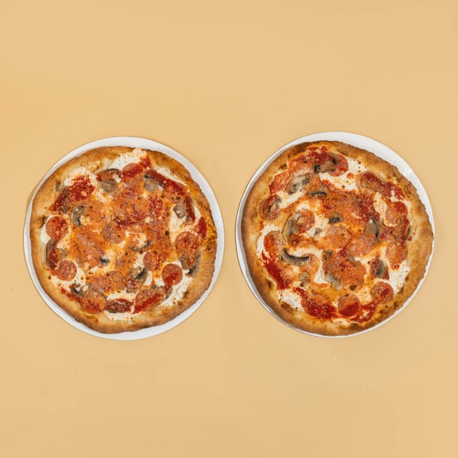 Foods Totonno's New York-Style Pizza | Pepperoni & Mushroom Brooklyn-Style Pizza - 2 Pack