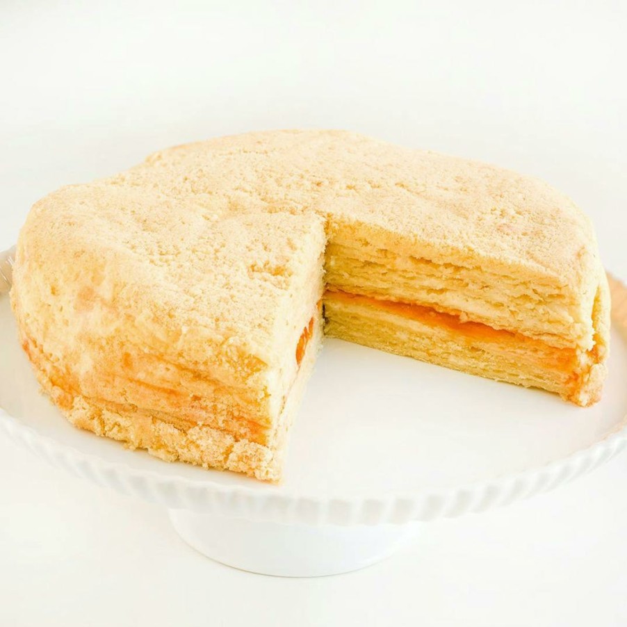 Foods Lithuanian Bakery Cakes | Original Vanilla Apricot Napoleon Torte