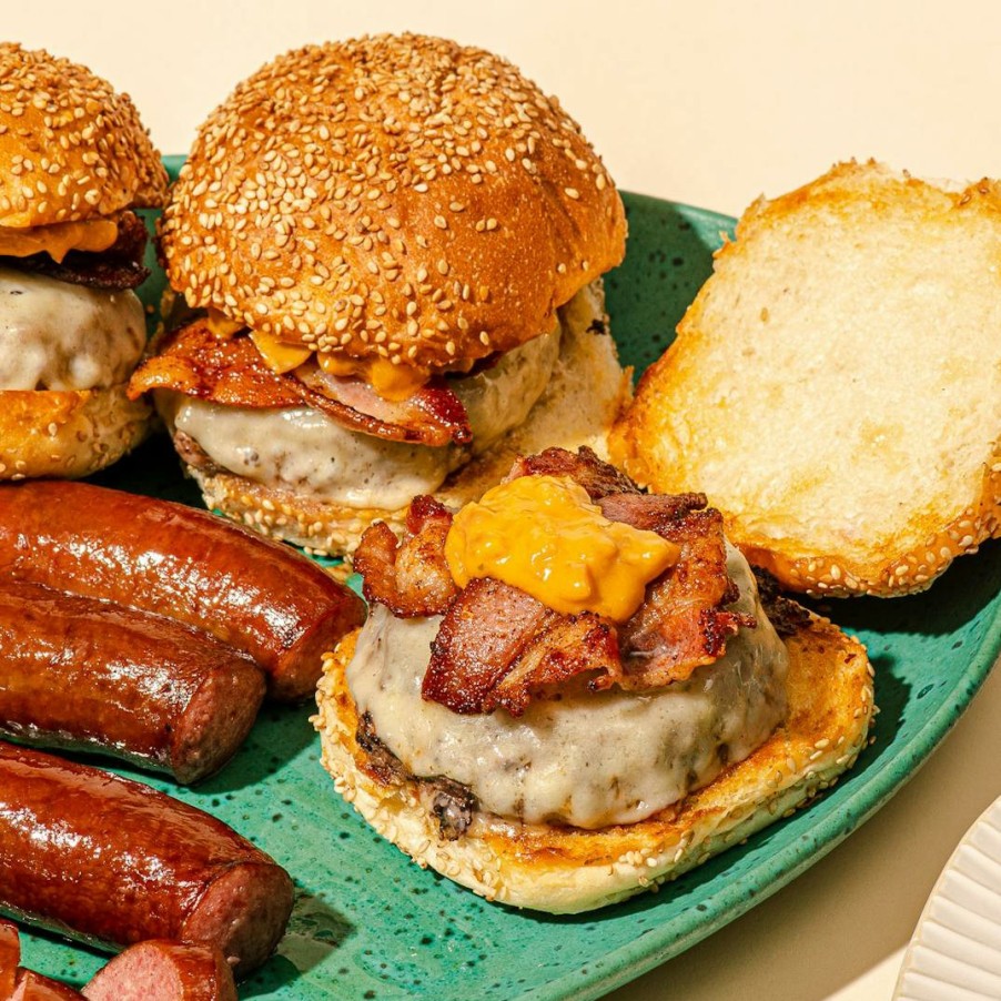 Foods Gramercy Tavern Sausages | Gramercy Tavern Burger + Kielbasa Combo