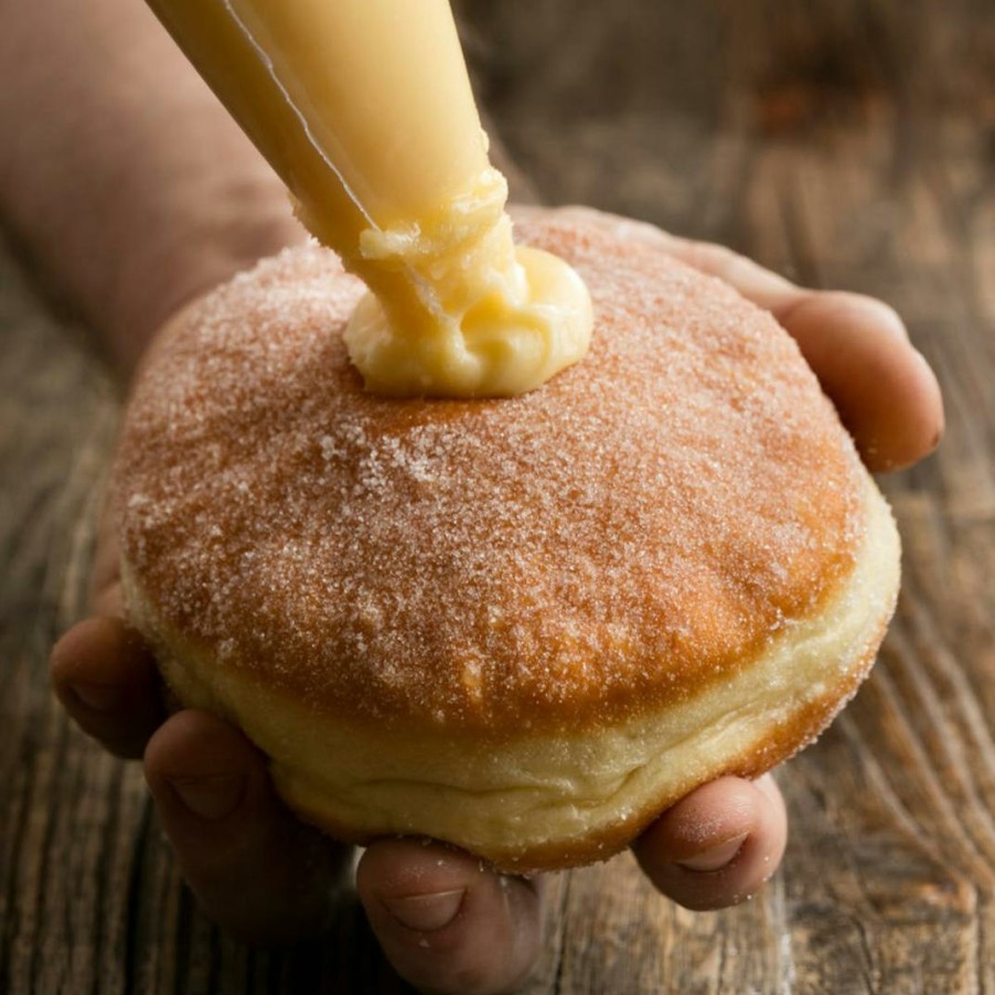 Foods Angelina Bakery Doughnuts | Custard Cream Bomboloni - 8 Pack