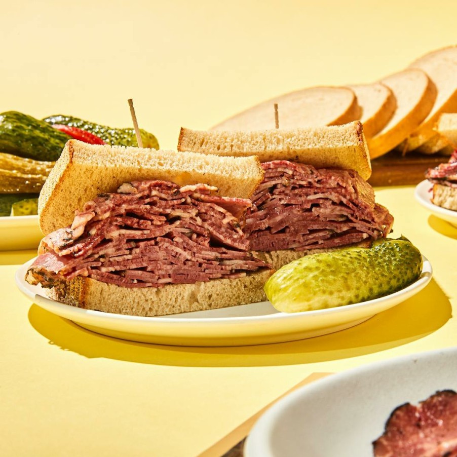 Foods 2nd Ave Deli Soups & Chowders | Kosher Pastrami Sandwich Kit + Matzoh Ball Soup For 6-8