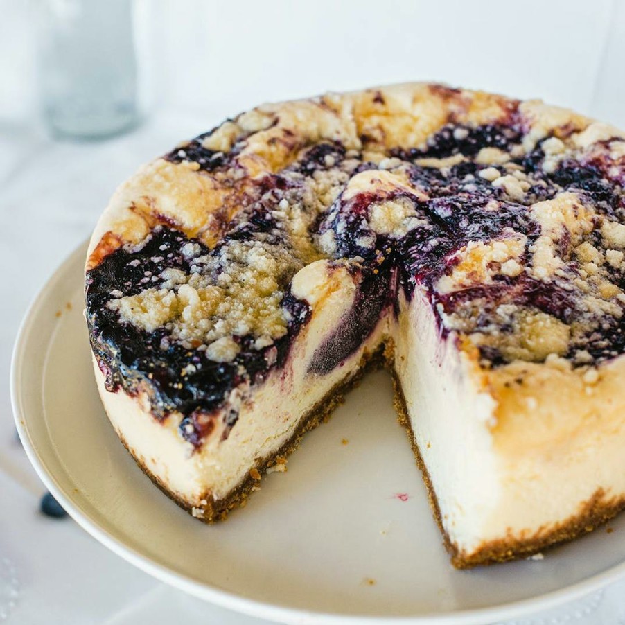 Foods Honey Cheesecakes Cheesecakes | Blueberry Crumble Cheesecake