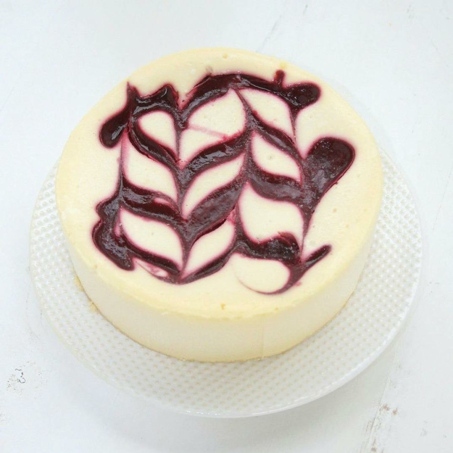 Foods The Nuns of New Skete Cheesecakes | Raspberry Ripple Cheesecake - 6"