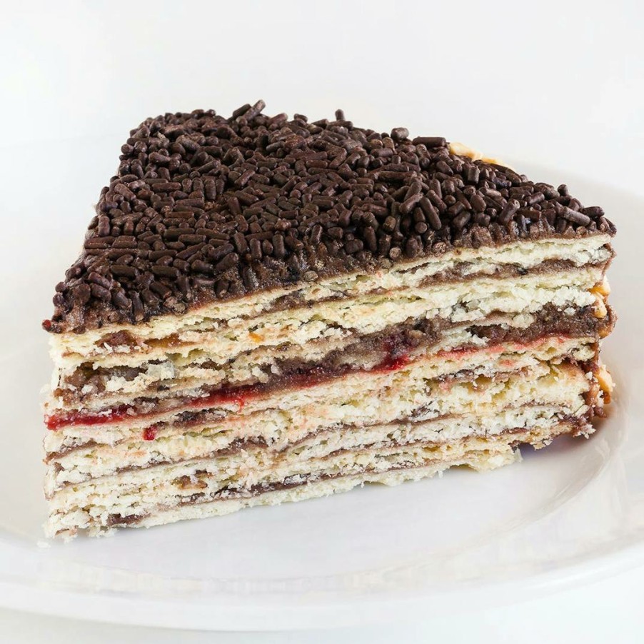 Foods Lithuanian Bakery Cakes | Chocolate Raspberry Napoleon Torte