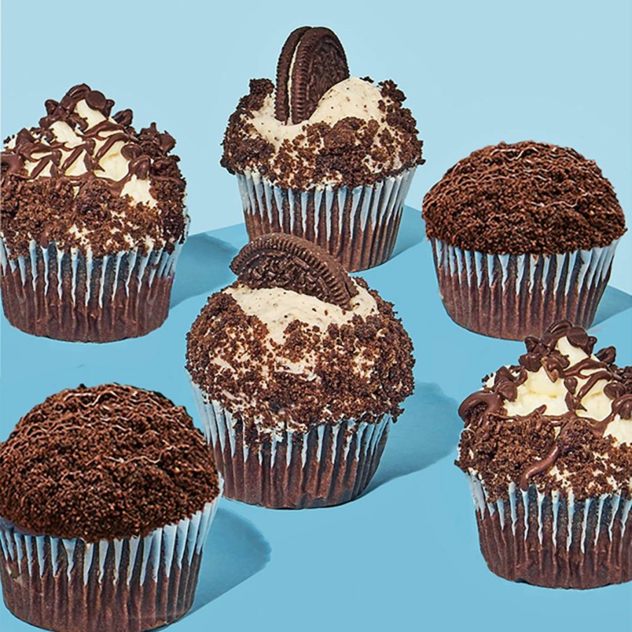 Foods Crumbs Bakeshop Cupcakes | Chocolate Lovers Jumbo Cupcakes - 12 Pack