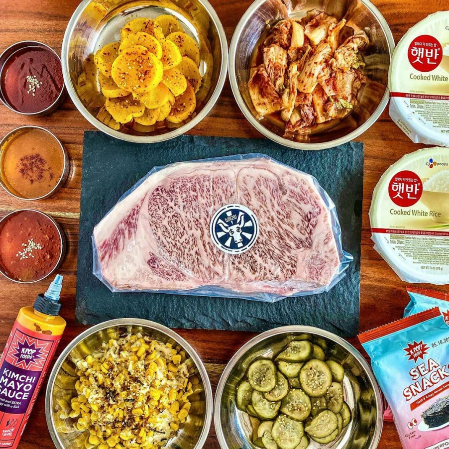 Foods Chris Oh’s Korean BBQ Kit Steaks | Wagyu Korean Bbq Kit For 4