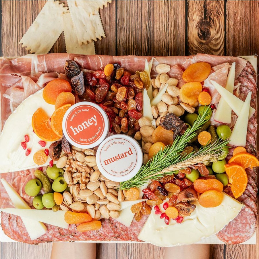 Foods Beauty & The Board Cheese | Premium Cheese & Charcuterie Board Kit For 8-12