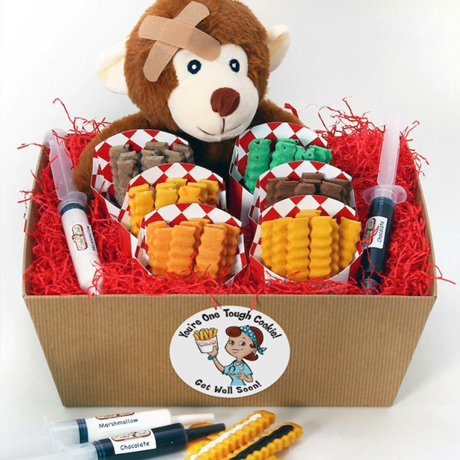 Foods The Cookie Joint Cookie Gifts | Get Well Soon Cookie Fries Gift Basket - 6 Cartons