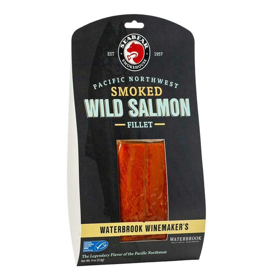 Foods SeaBear Smokehouse Smoked Fish | Waterbrook Winemaker'S Smoked Wild Salmon - 4 Pack