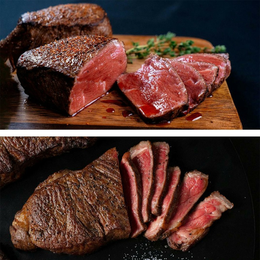 Foods Strip House Steaks | Signature Steak Sampler - 6 Pack