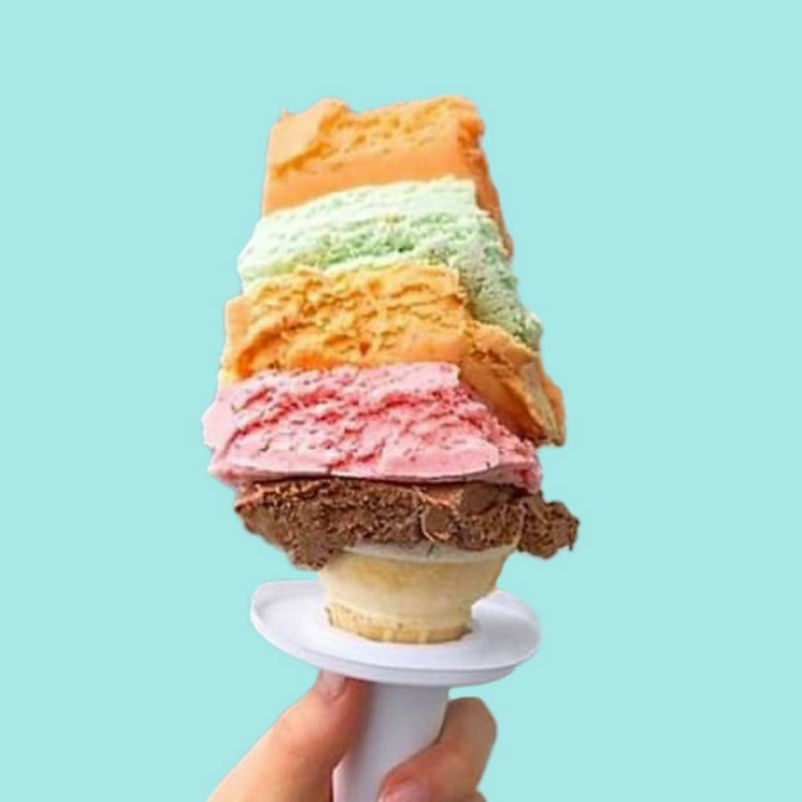 Foods The Original Rainbow Cone Ice Cream | Original Rainbow Cone Ice Cream - 2 Quarts