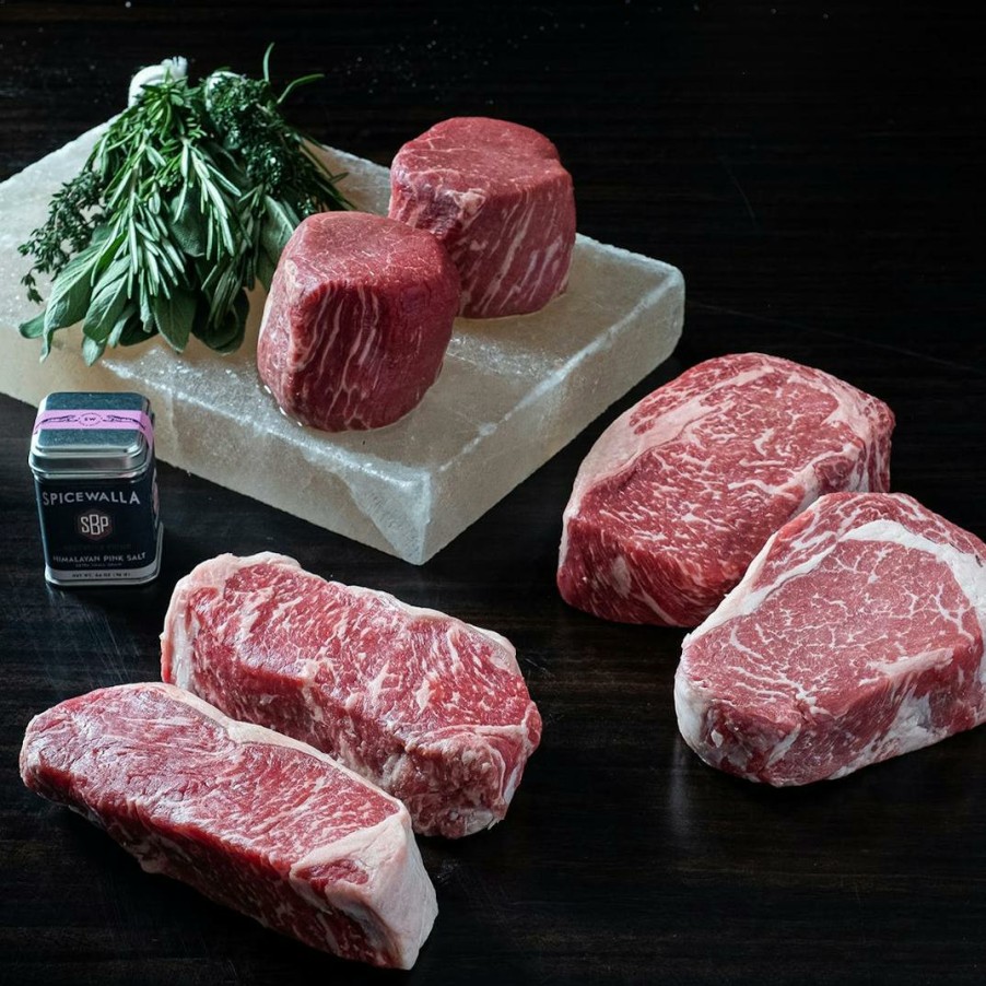 Foods Saltbrick Prime Steaks | Boneless Grilling Sampler