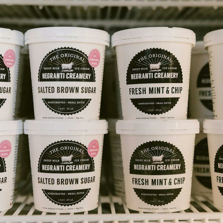 Foods Negranti Creamery Ice Cream | Salted Brown Sugar Sheep'S Milk Ice Cream - 6 Pints