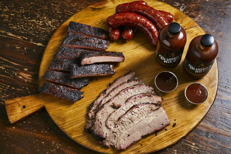 Foods Bludso's BBQ Ribs | The Holy Trinity Bbq Combo - Brisket, Ribs & Links