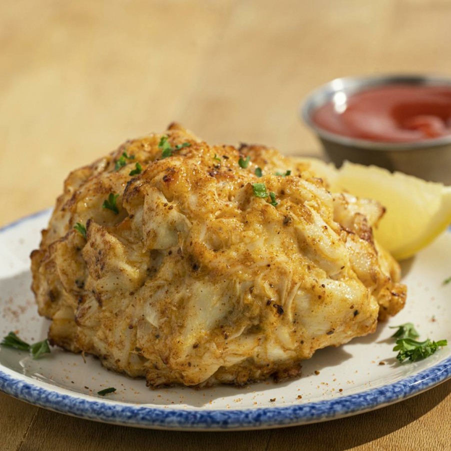 Foods Crab Cake Cafe Crab | Giant Traditional Maryland Crab Cakes - 4 Pack