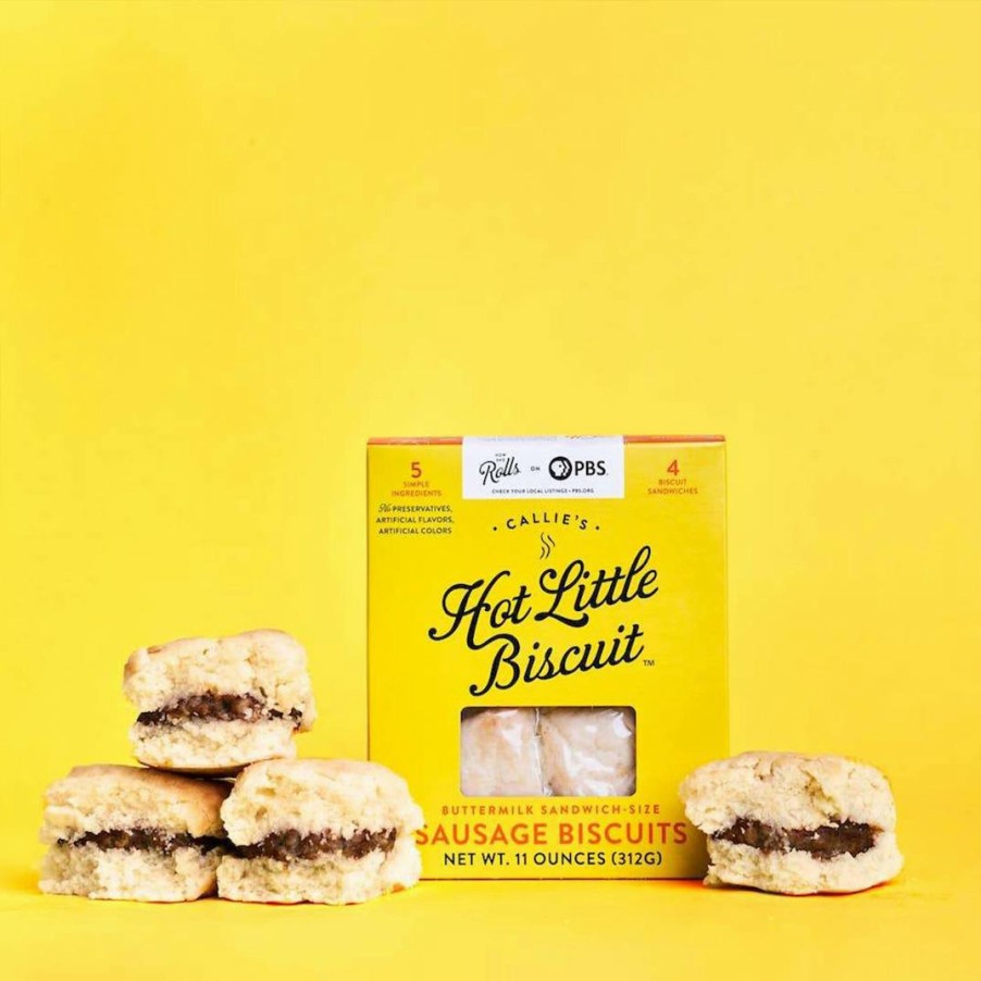 Foods Callie's Hot Little Biscuit Biscuits | Sausage Biscuits - 8 Pack