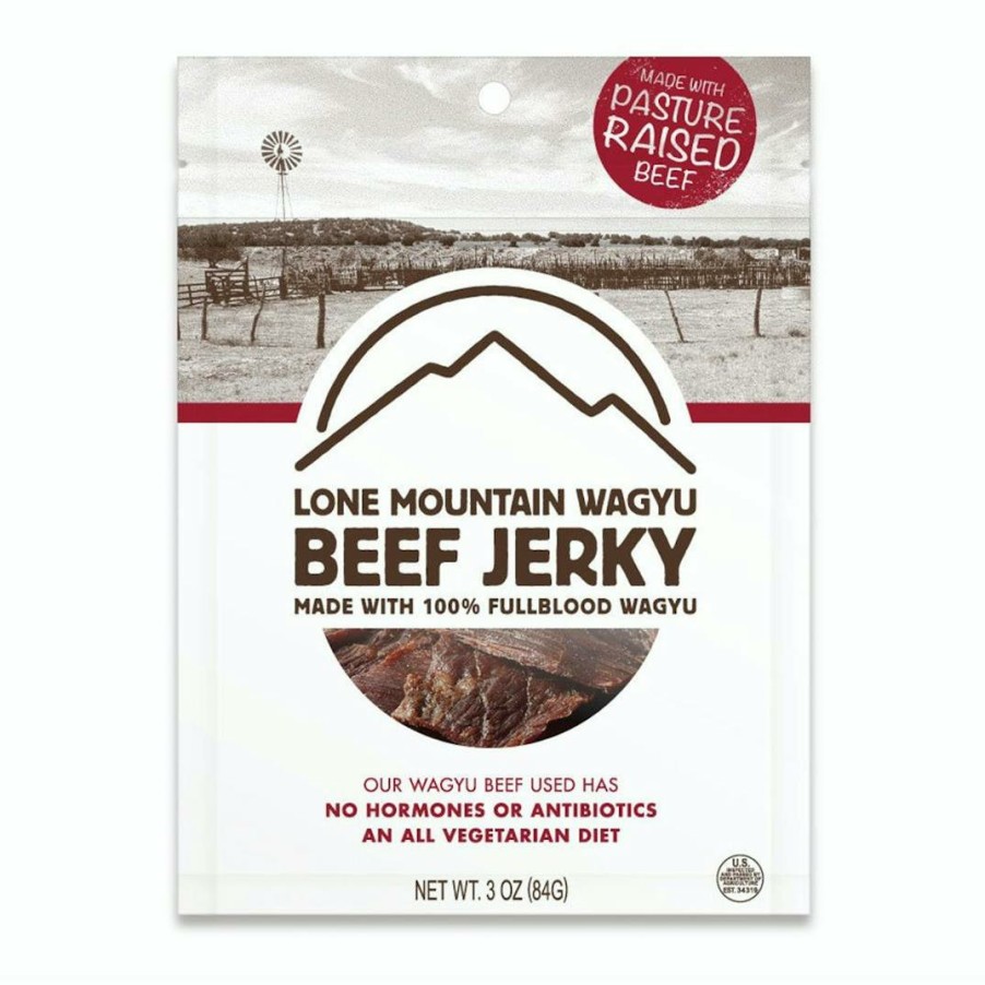 Foods Lone Mountain Wagyu Beef | Wagyu Beef Jerky - 8 Pack