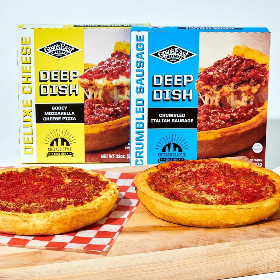 Foods Gino's East Chicago Deep Dish Pizza | Chicago Deep Dish Pizza Box Best Seller - 2 Pack