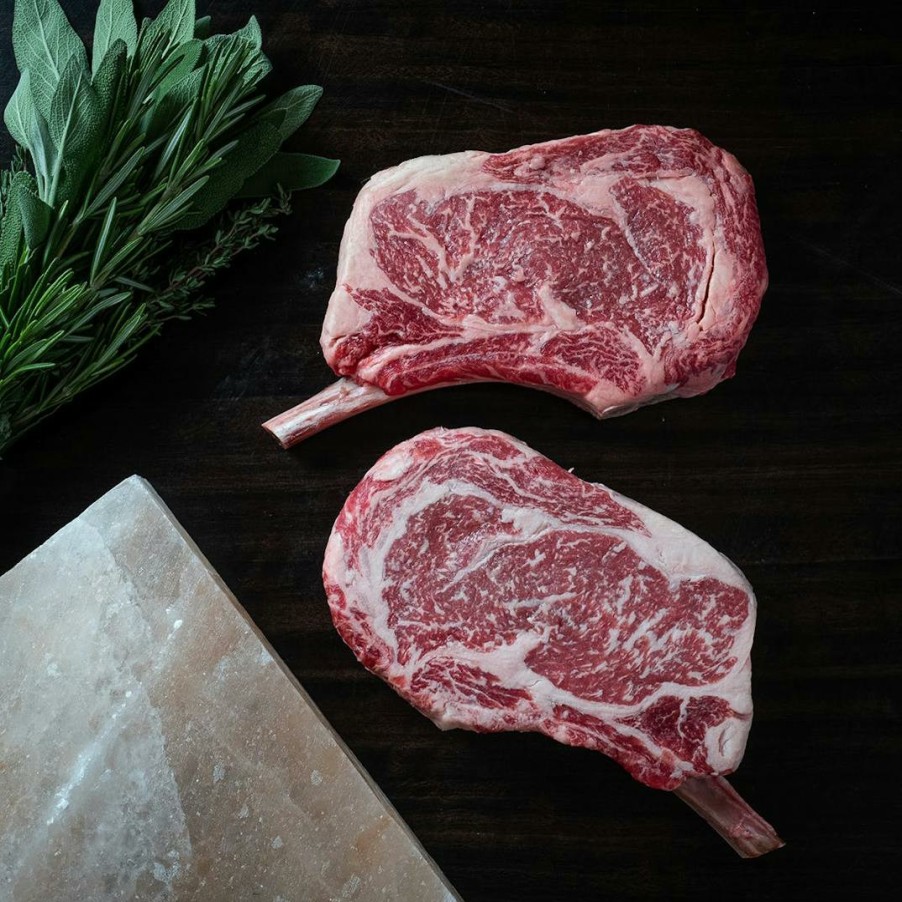 Foods Saltbrick Prime Steaks | Prime Bone-In Ribeyes - 2 Pack