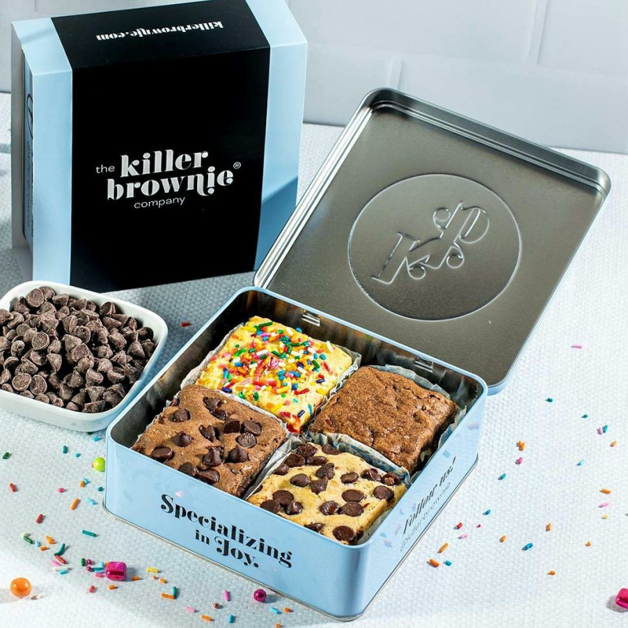 Foods Killer Brownie® Brownies | Killer Brownie® Party Favorites Gift Tin - 4 Pack