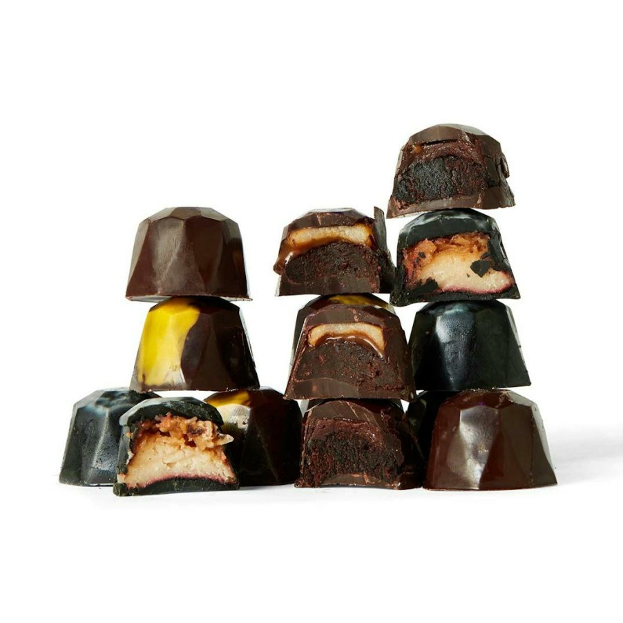 Foods Mini Melanie Chocolate | Double Dark Chocolate Lovers Cake Truffles - 24 Pack