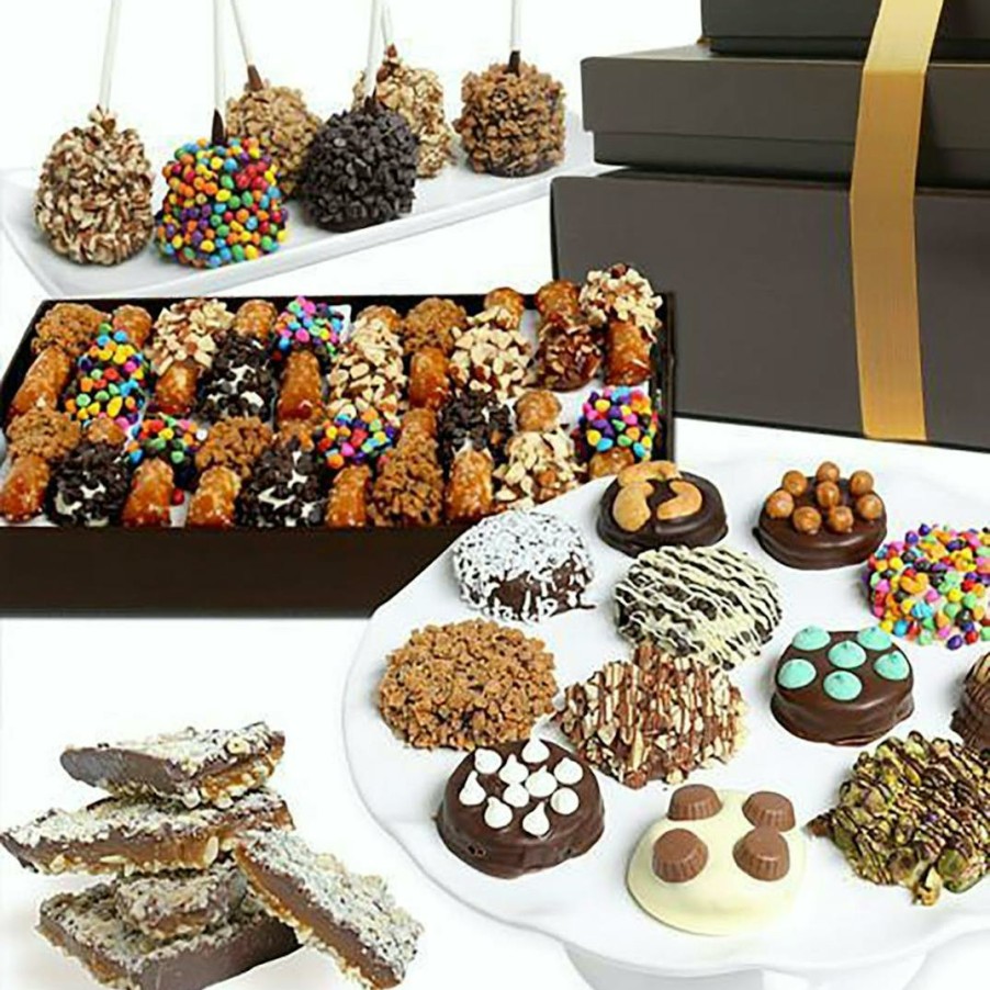 Foods The Chocolate Covered Co. Chocolate | Deluxe Gourmet Belgian Chocolate Covered Gift Tower