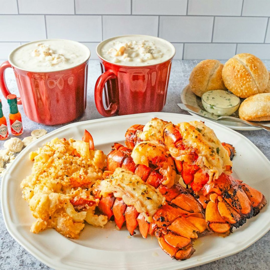 Foods Legal Sea Foods Soups & Chowders | Lobster Tail + Lobster Mac & Cheese + Clam Chowder For 4